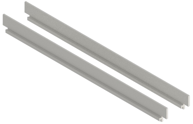 Produktbild UBK 300 122  -  Sichtkantenprofil für Winkel-Verbinder zu Unterflur-Bodenkanal UBK 300, 12mm Vertiefung